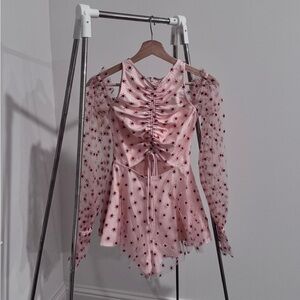 Alice McCall Pink Embroidered Romper